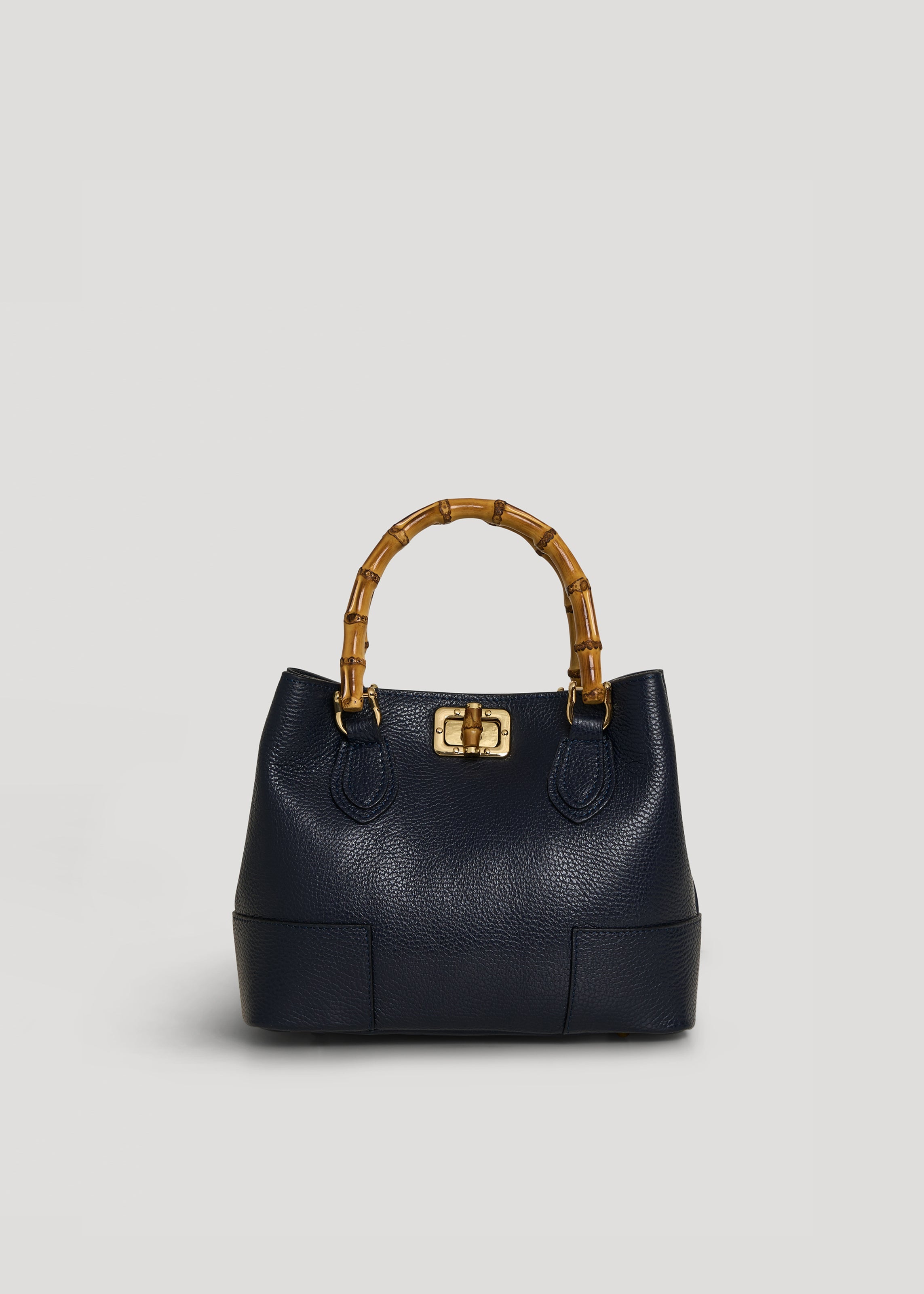 Borsa Bamboo Babe micro in pelle Dollaro Blu navy