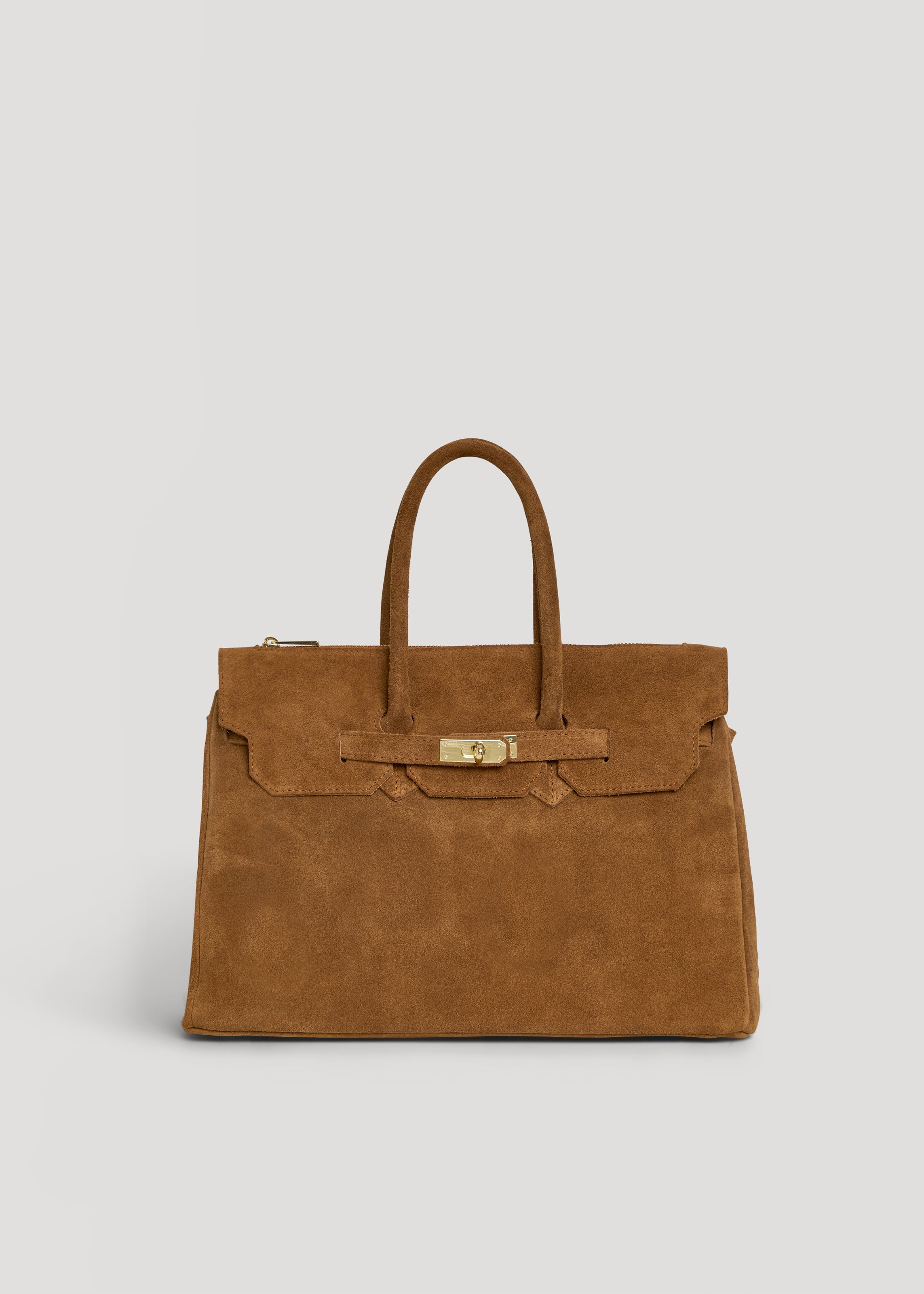 Borsa Elizabeth in Camoscio Cuoio