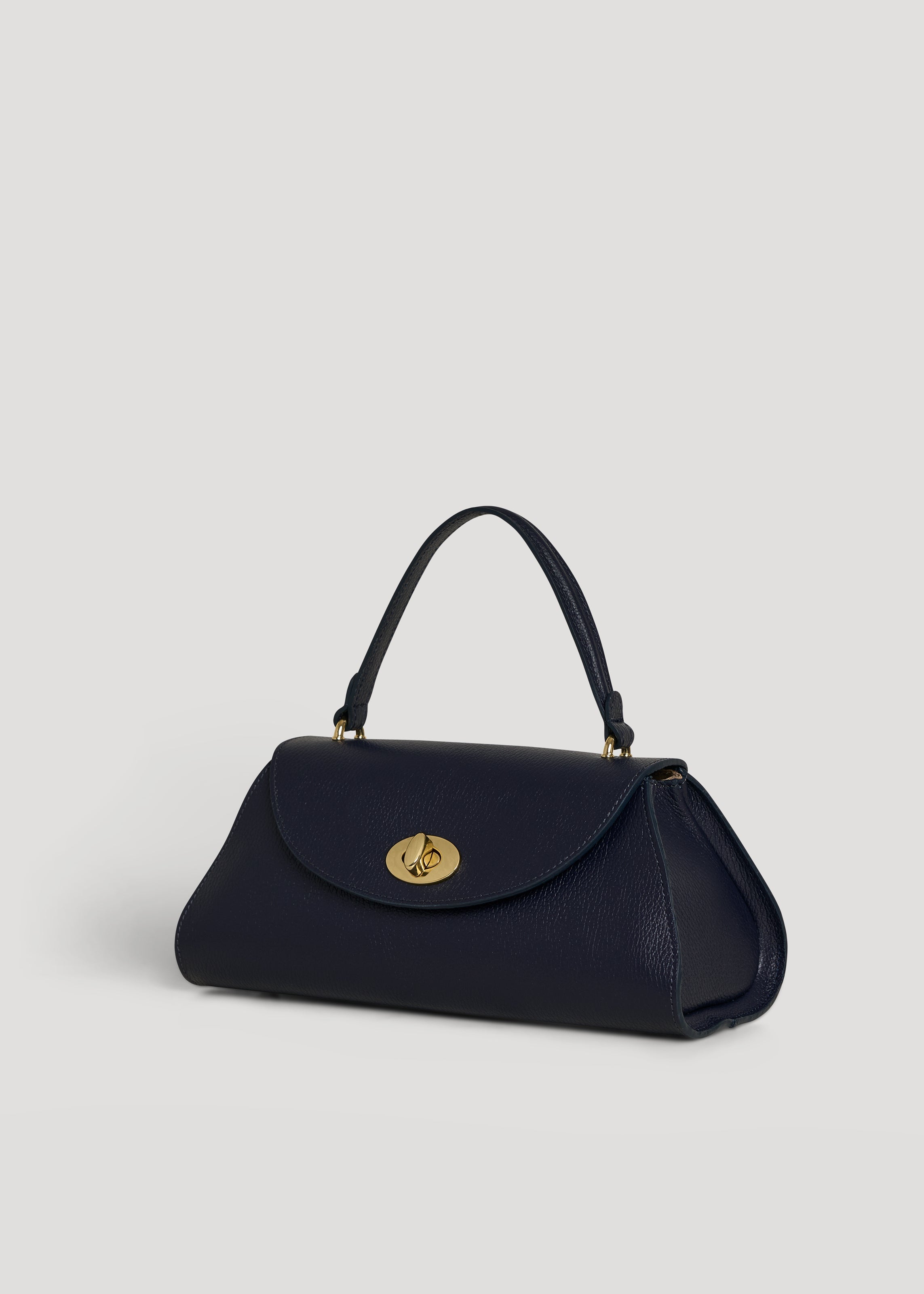 Borsa Florence in pelle Togo Blu Navy