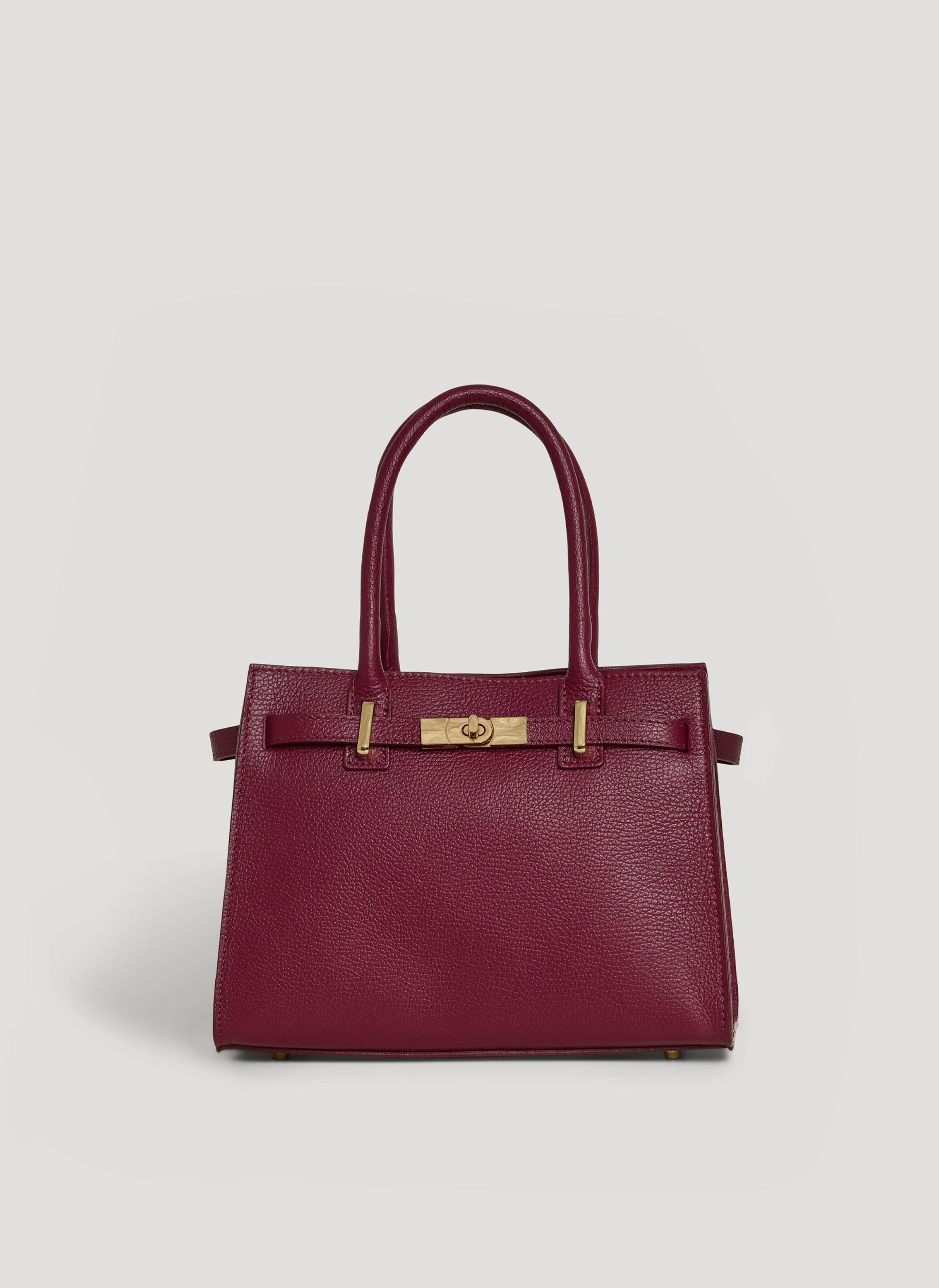 Borsa Grace in pelle Togo Borgogna