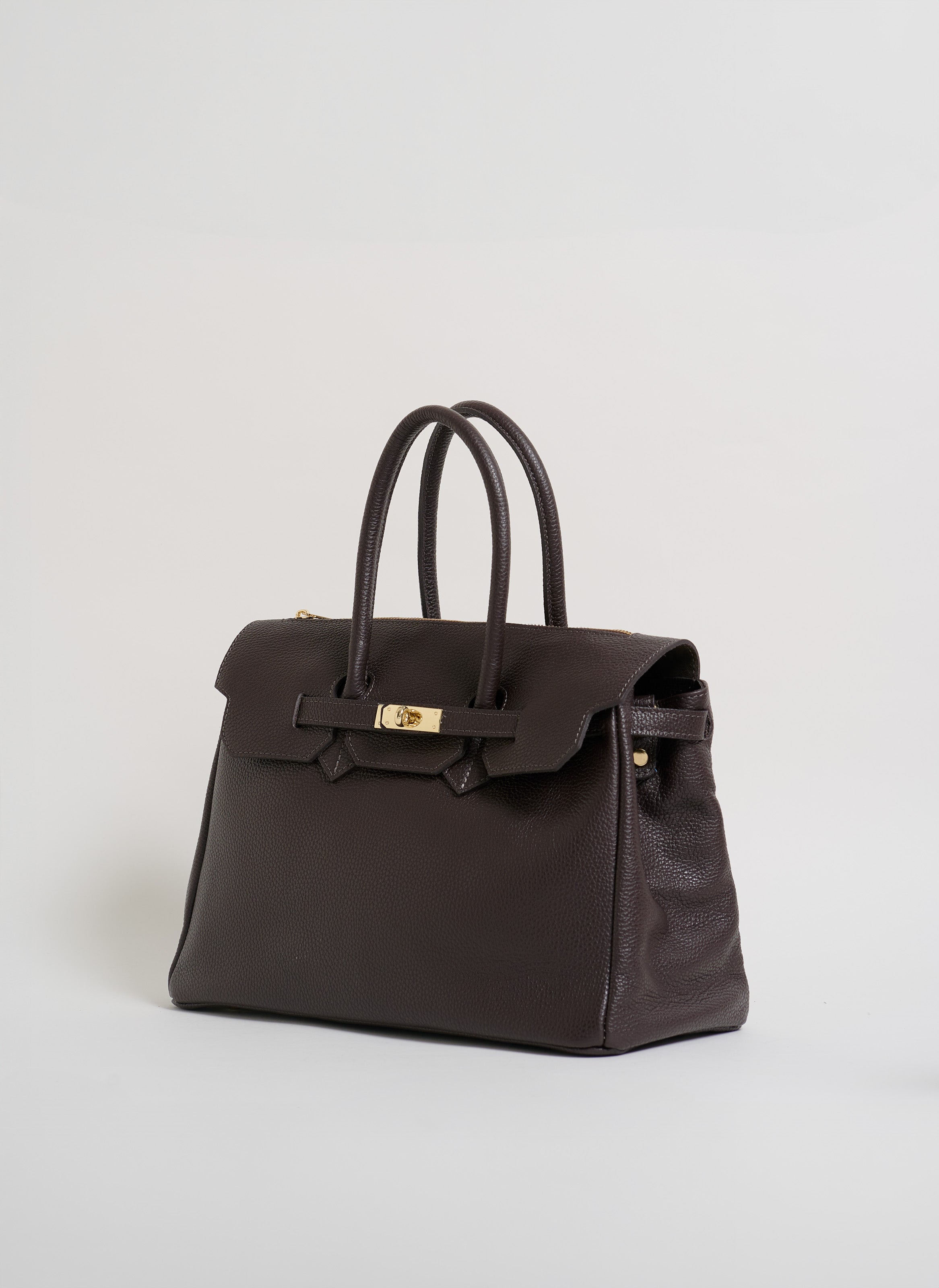 Borsa Elizabeth in Pelle Togo Testa di Moro