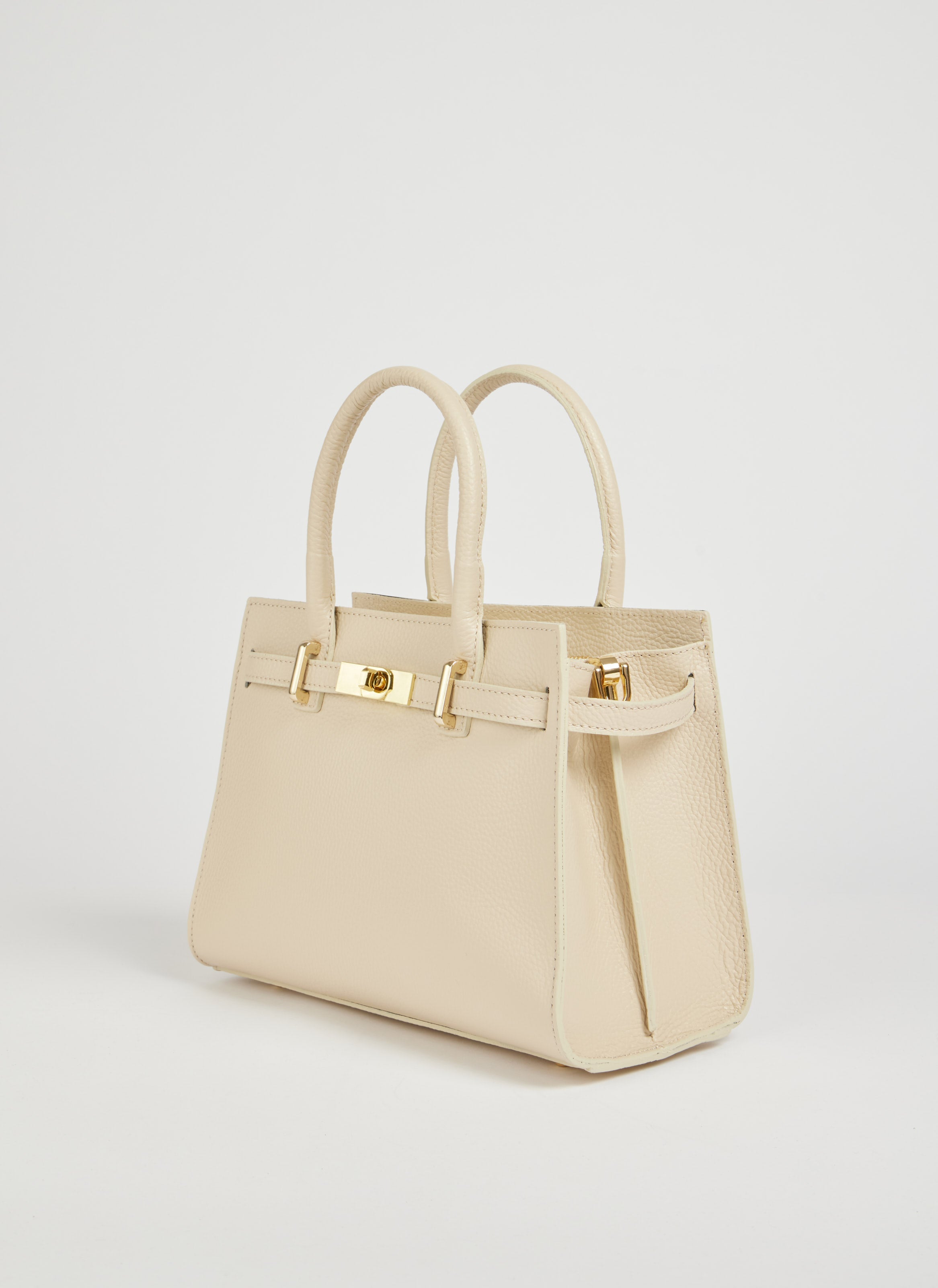Borsa Grace in pelle Togo Beige