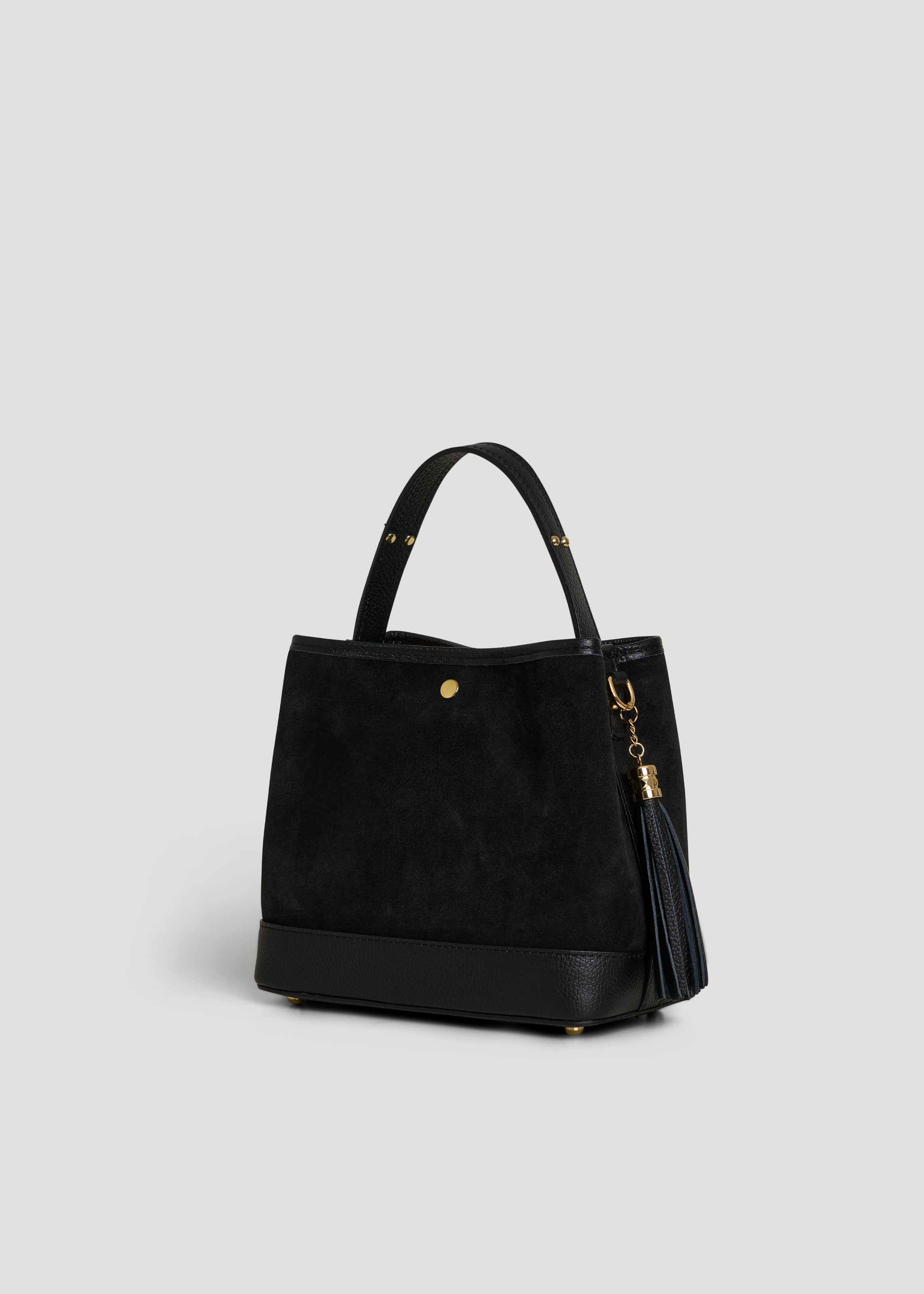 Borsa Kendy in Camoscio e Pelle Nera