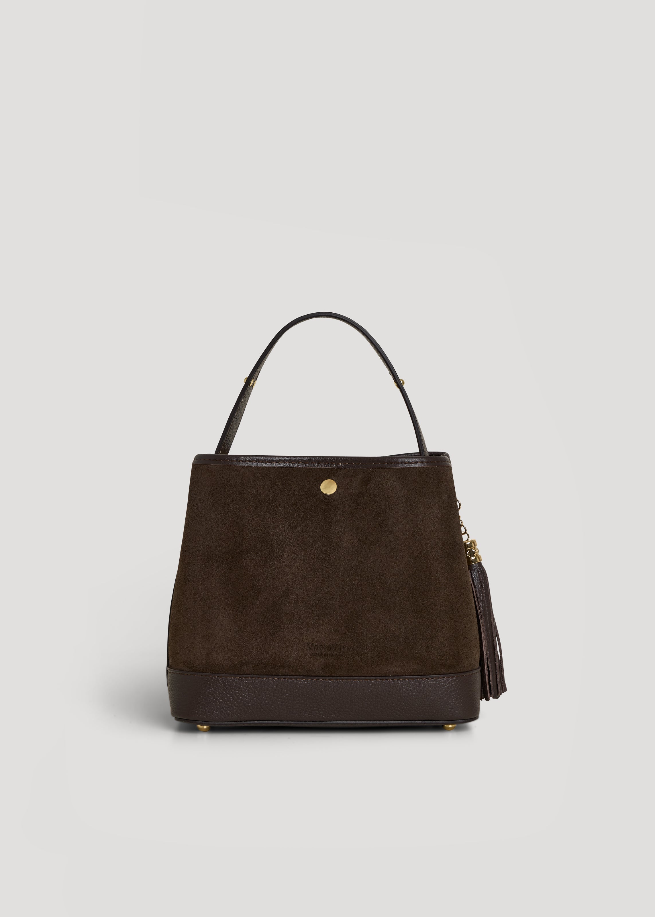 Borsa Kendy in Camoscio e Pelle Testa di Moro