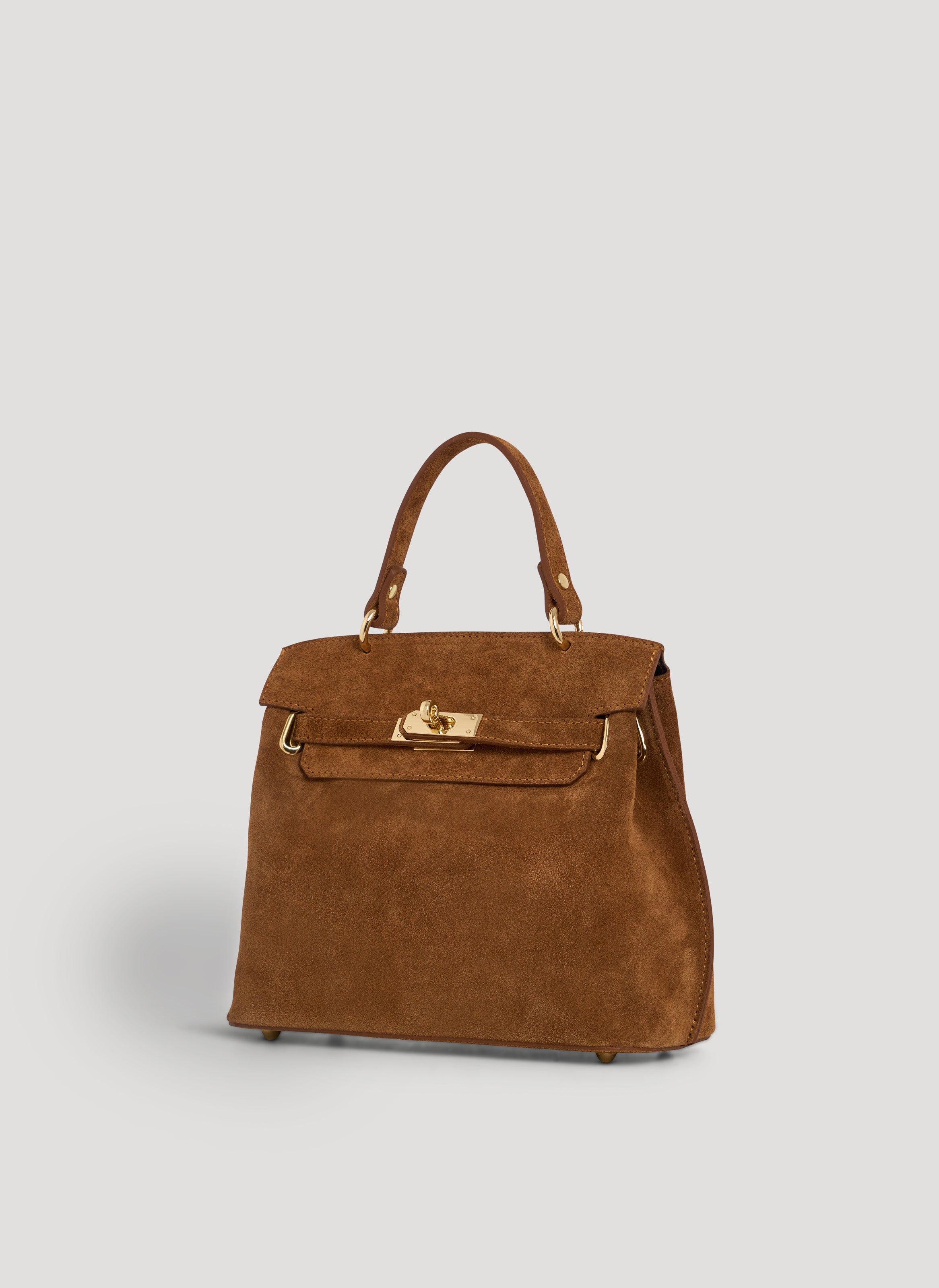 Borsa Giselle in Camoscio Cuoio