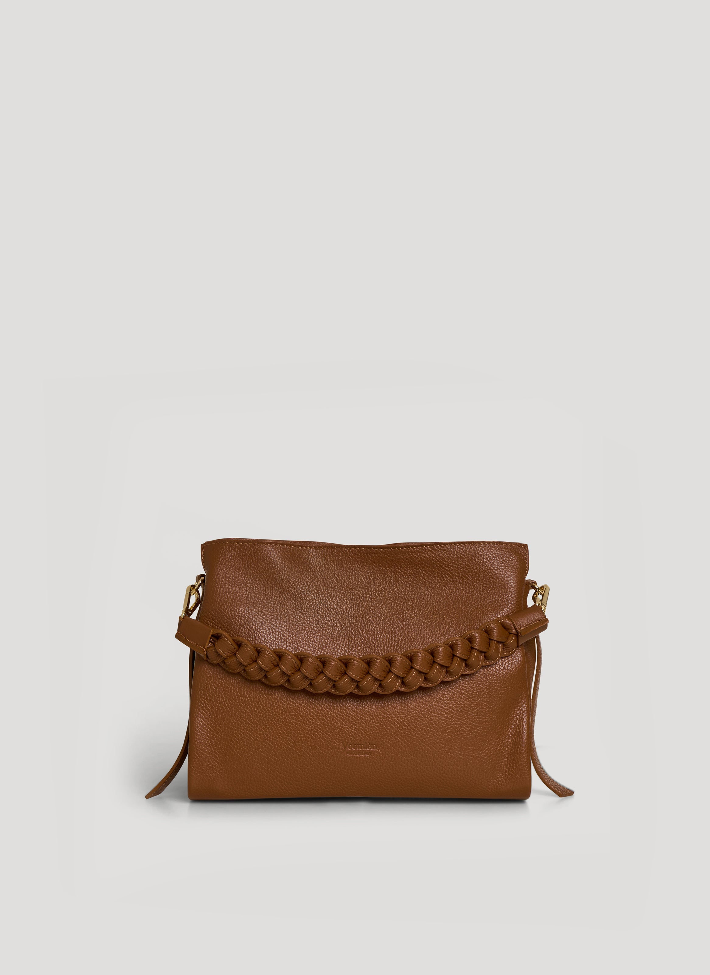 Borsa Braid Micro in pelle Dollaro Cuoio
