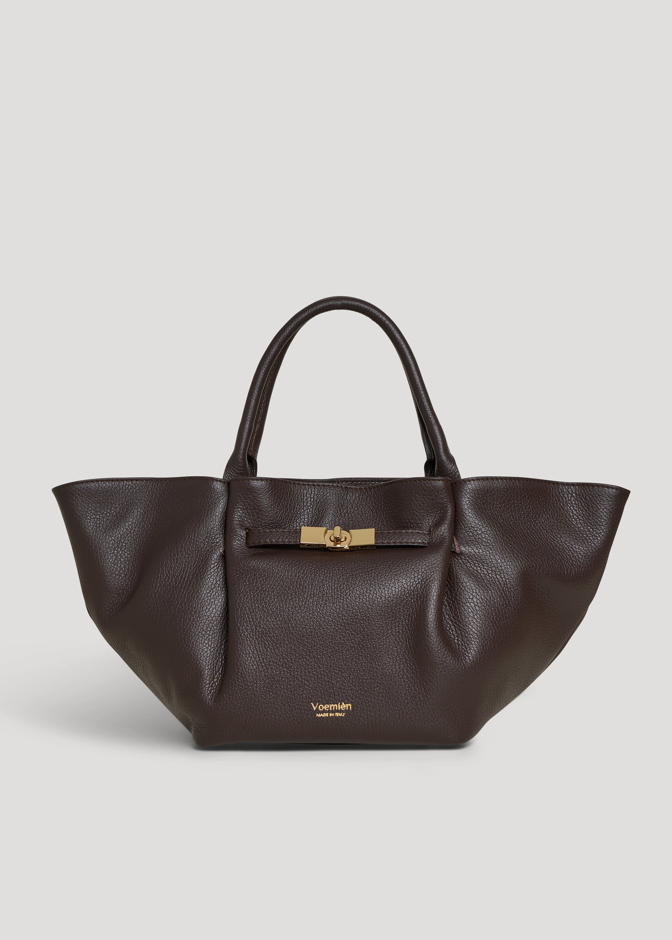 Borsa Charlène in Pelle Togo Testa di moro