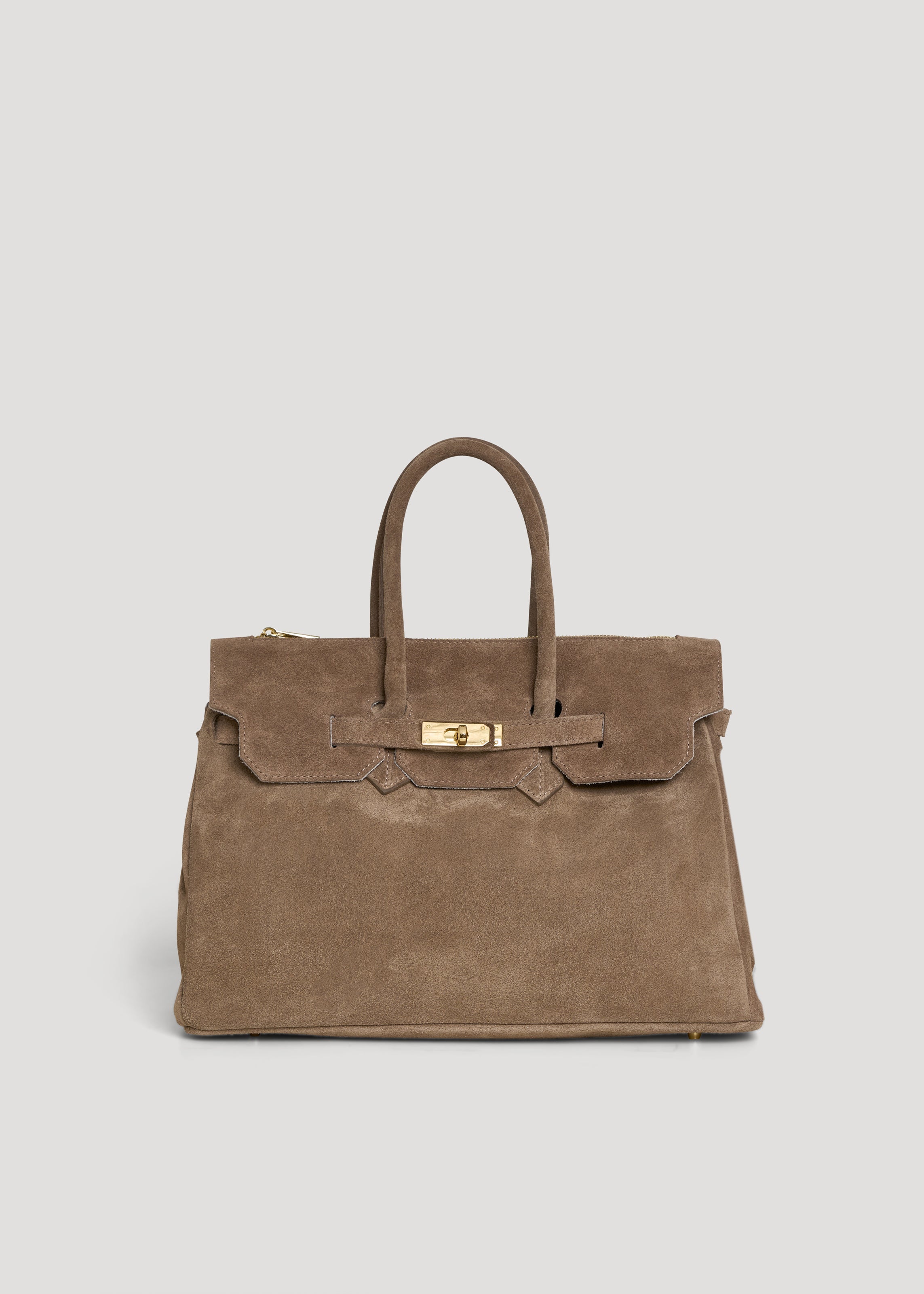 Borsa Elizabeth in Camoscio Taupe