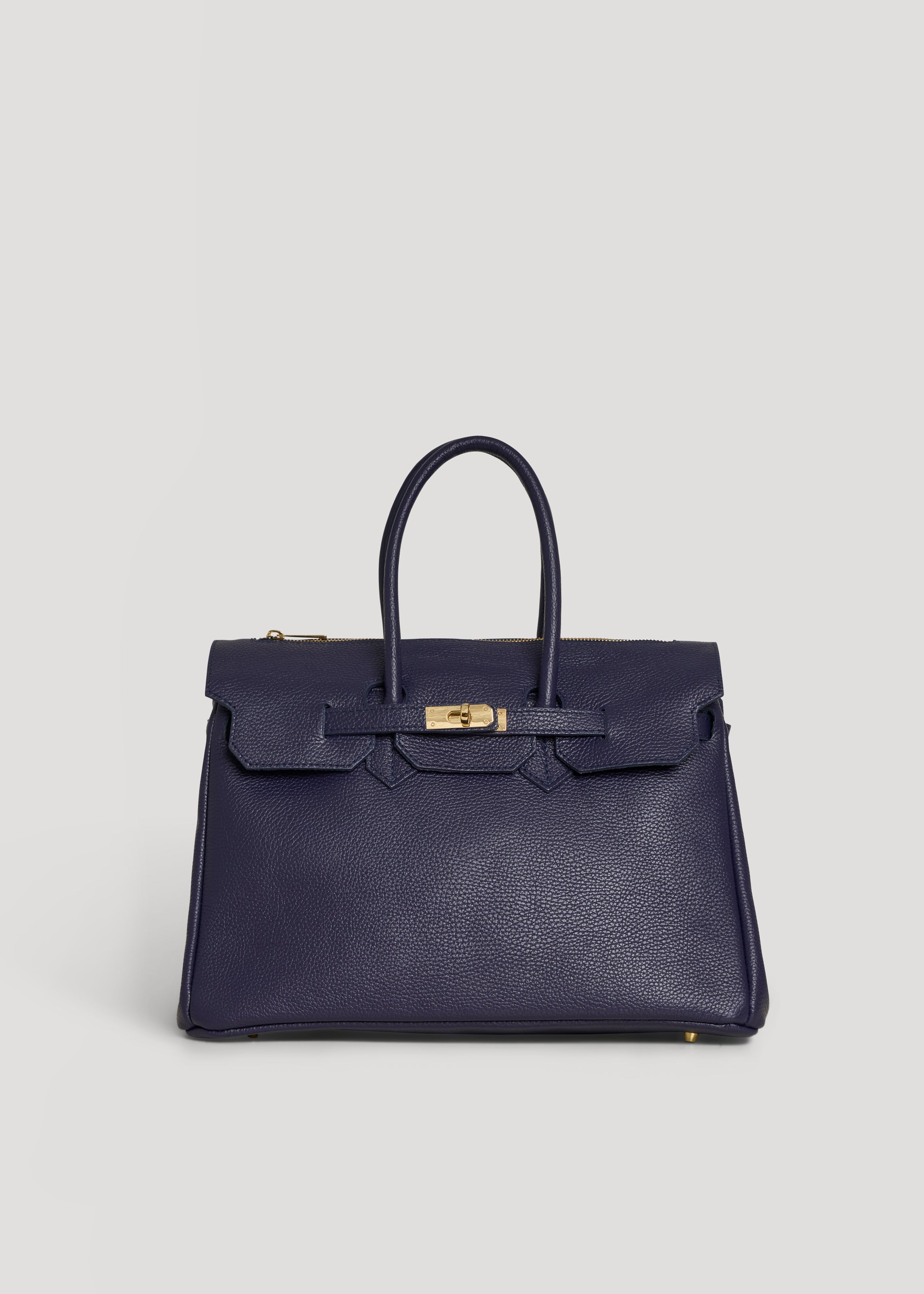 Borsa Elizabeth in Pelle Togo Blu Navy