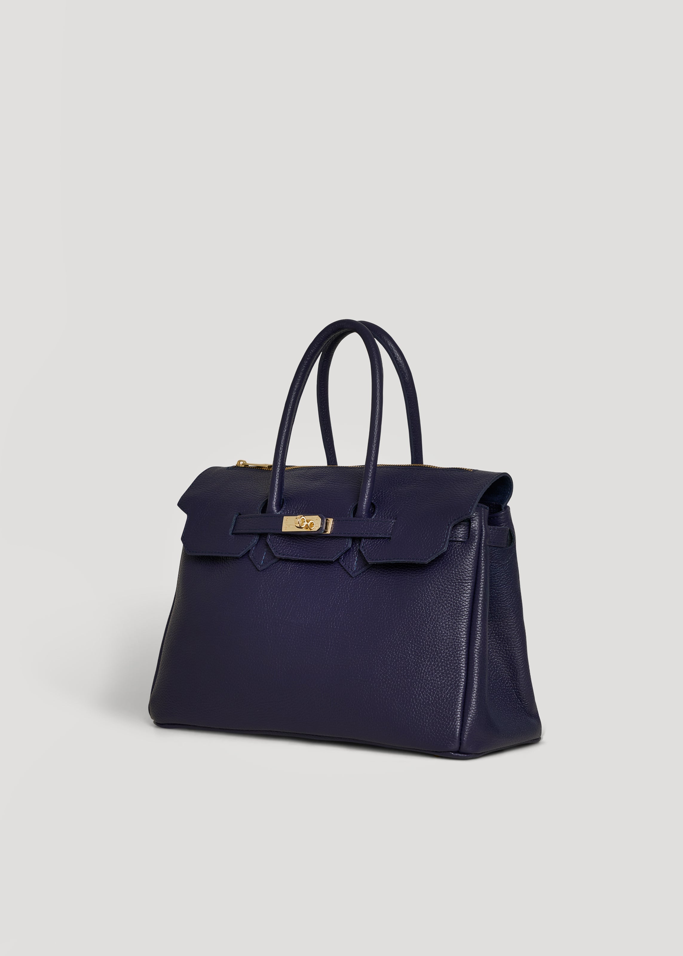 Borsa Elizabeth in Pelle Togo Blu Navy