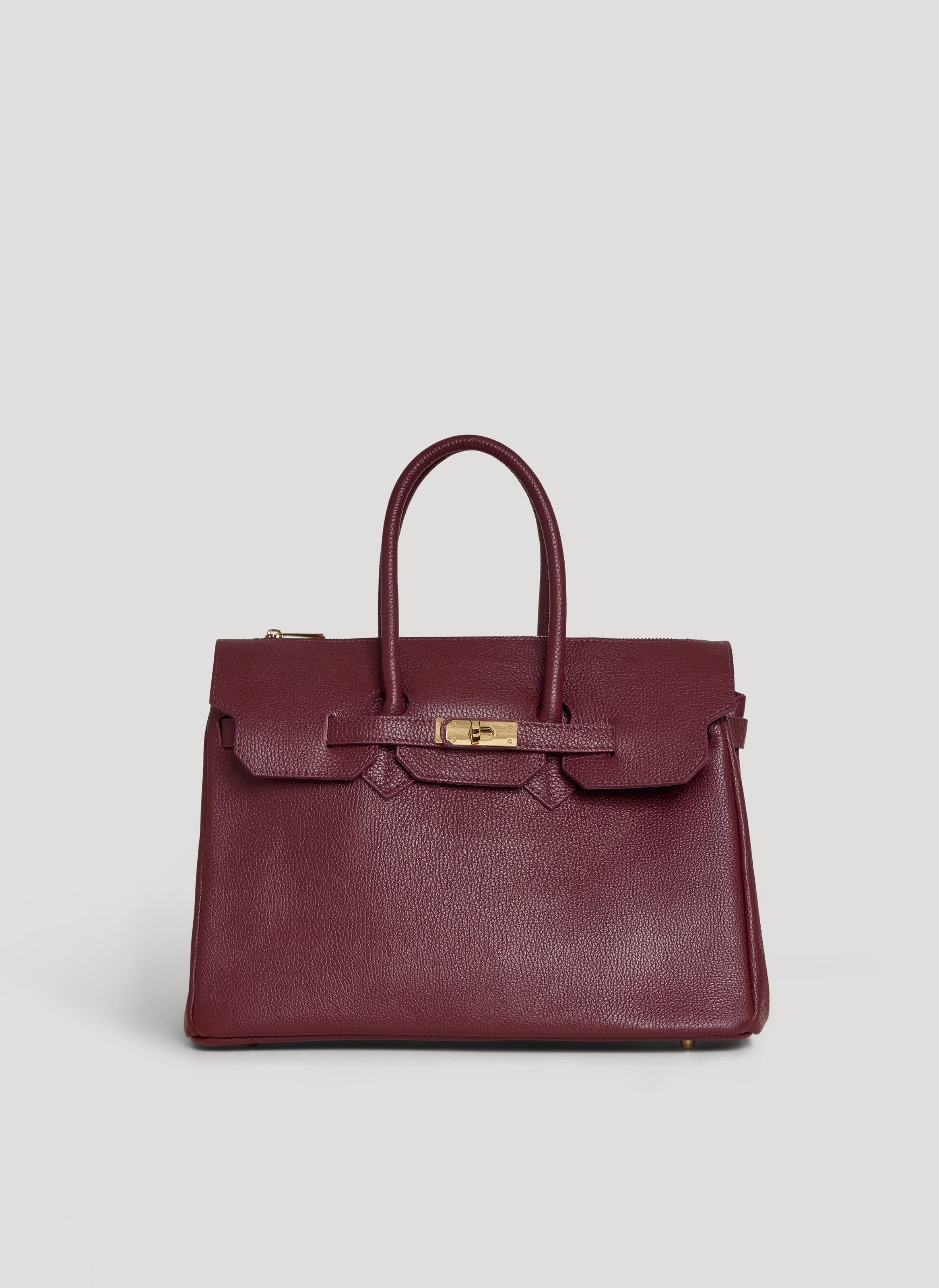 Borsa Elizabeth in Pelle Togo Borgogna