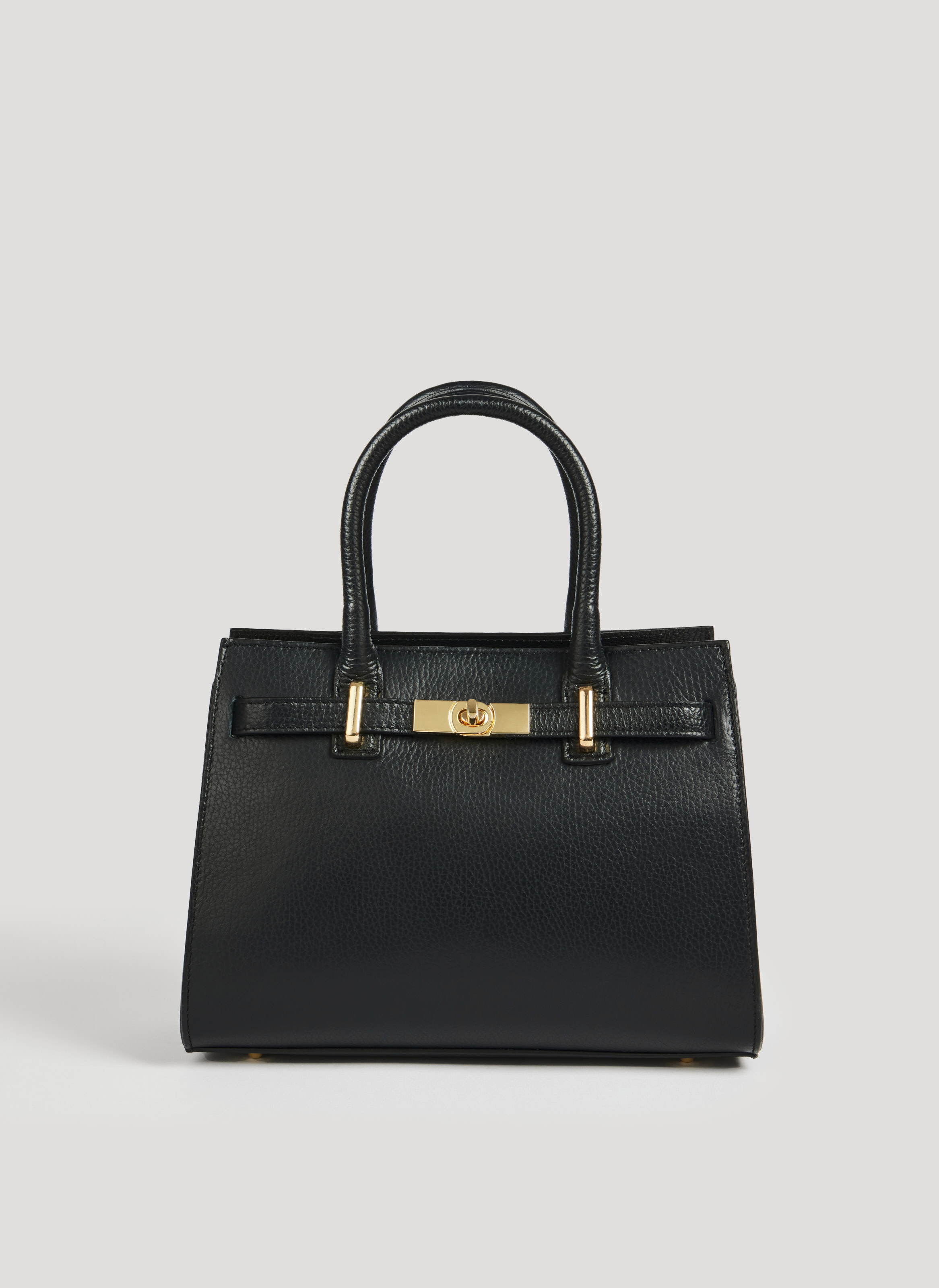 Borsa Grace in pelle Togo Nera