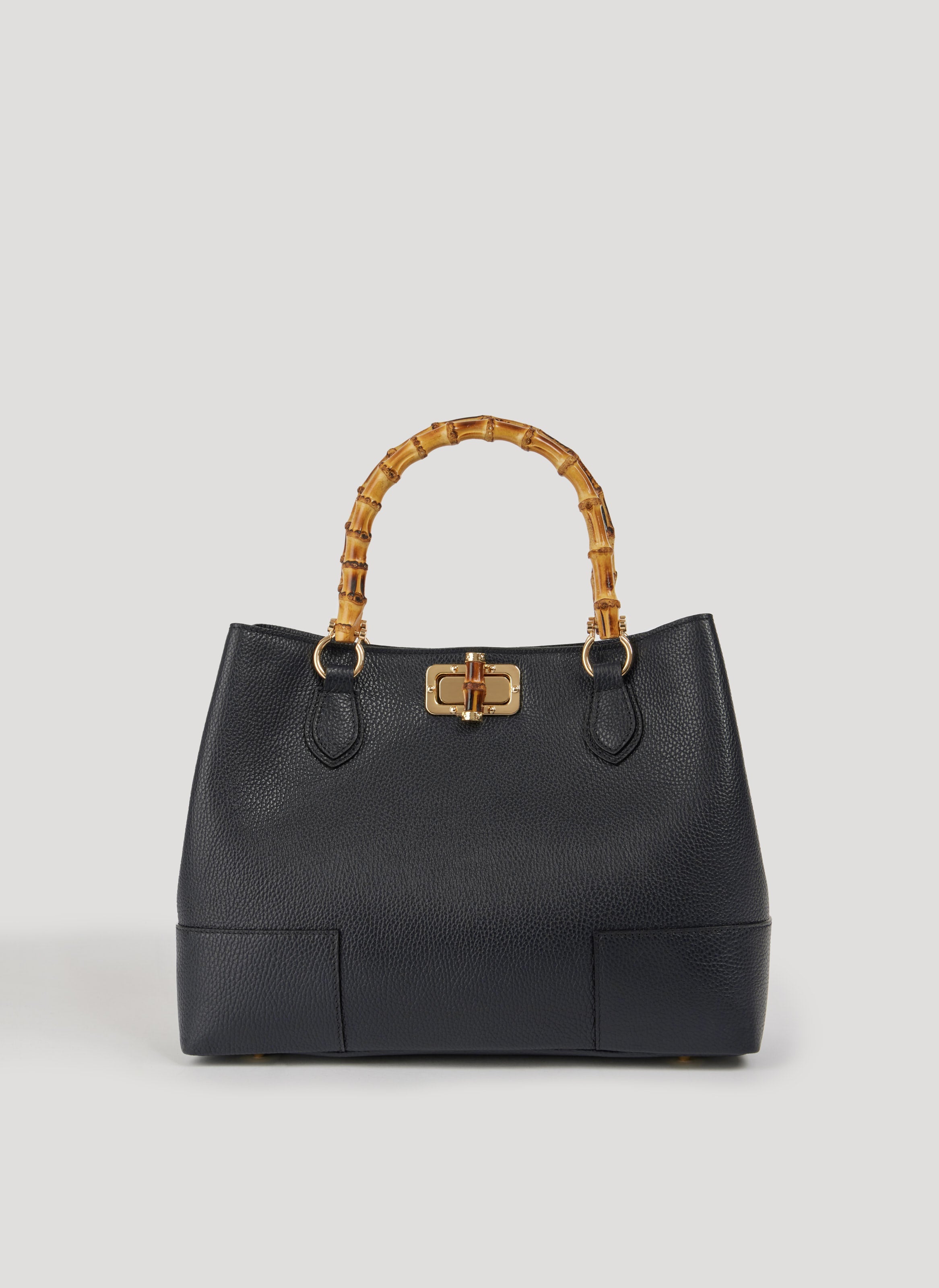 Borsa Bamboo Babe in pelle Dollaro Nera