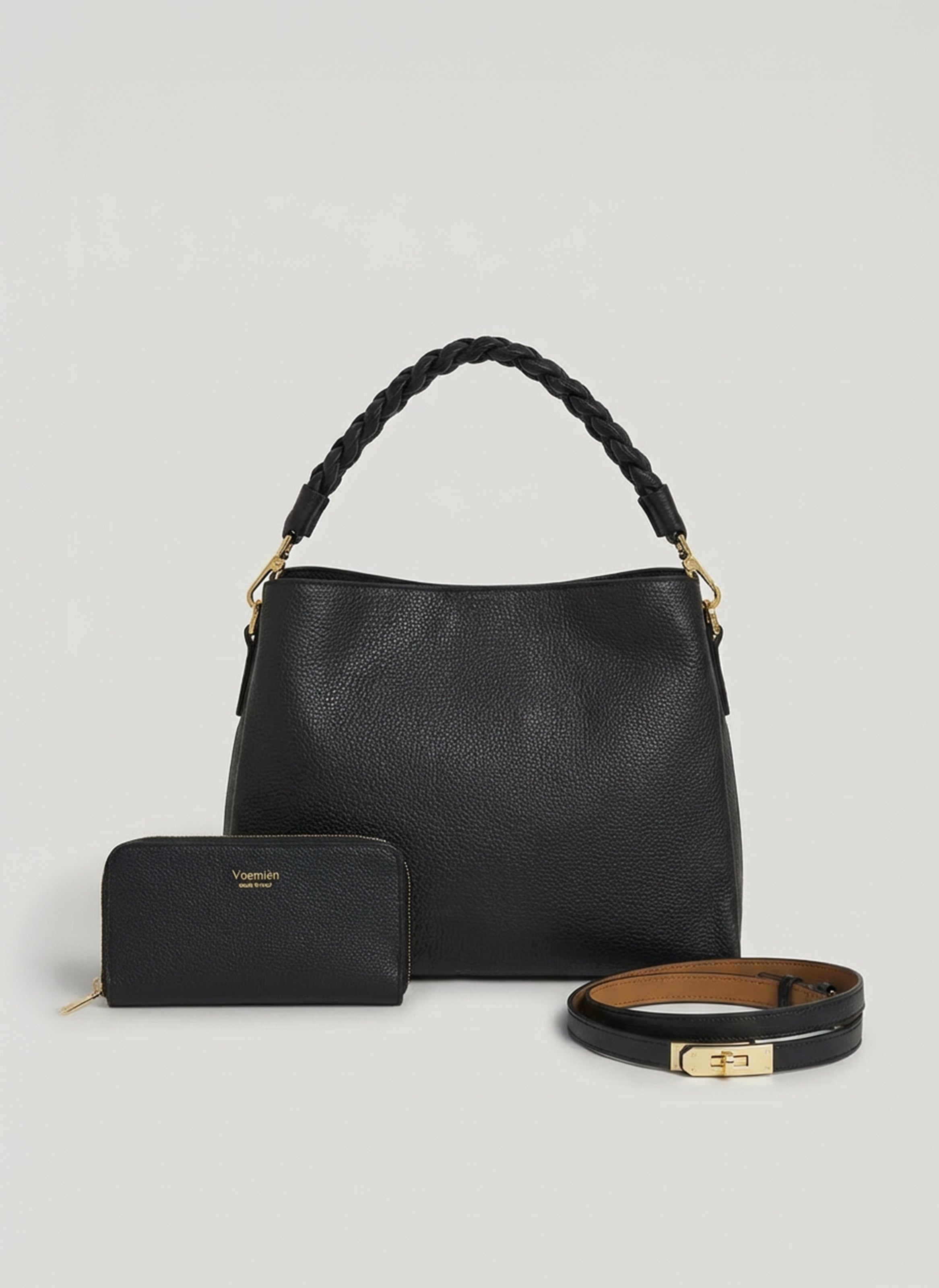 Set Daily Urbano | Braid in pelle Nera