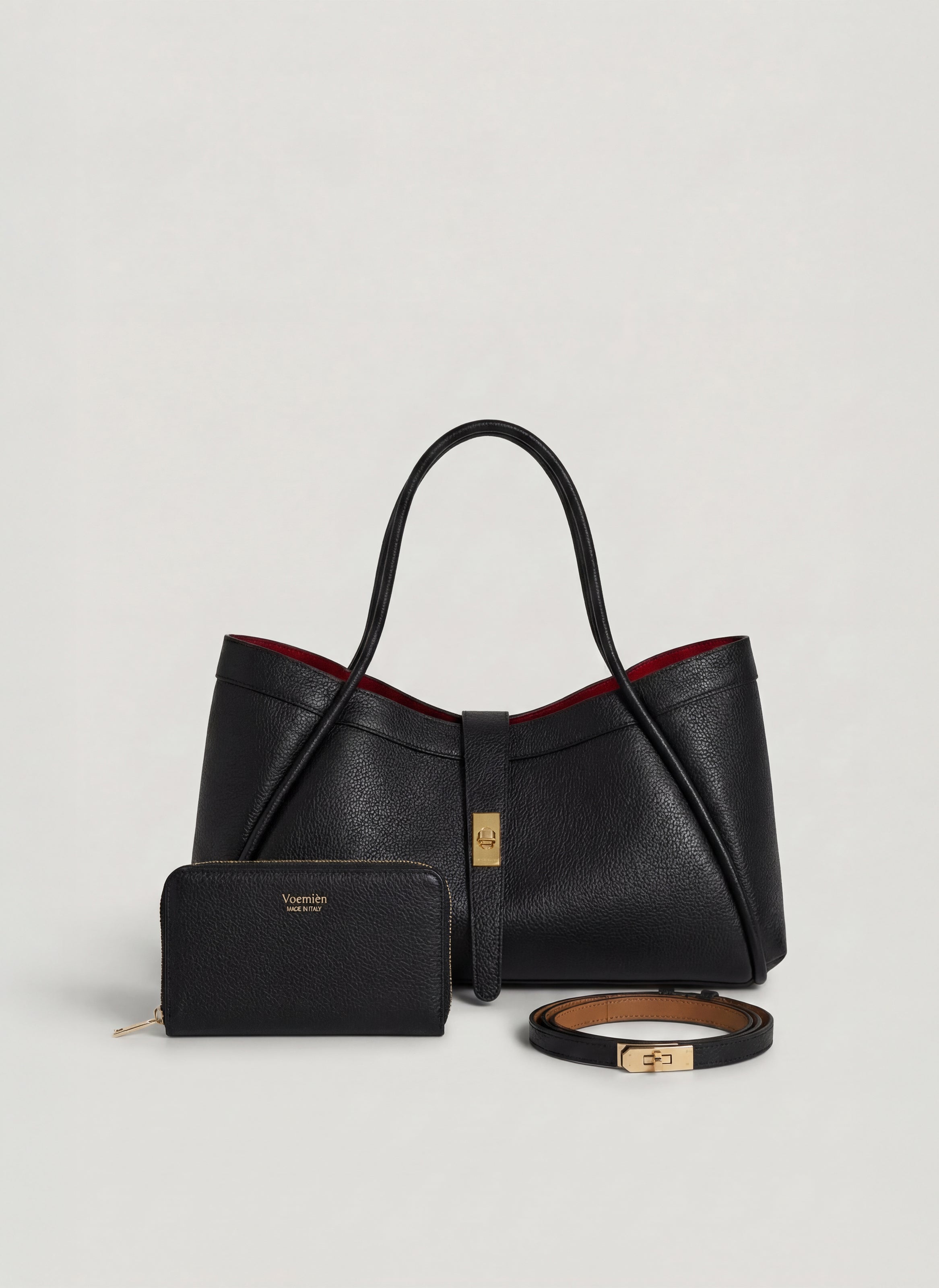 Set Lavoro quotidiano | Mayfair in pelle Nera